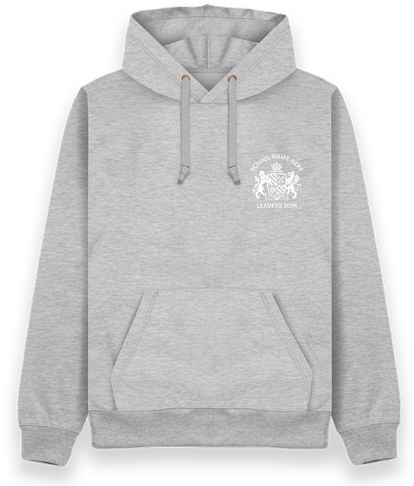 Grey hoodie front design image