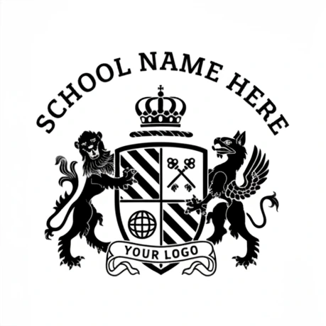 Front design school crest
